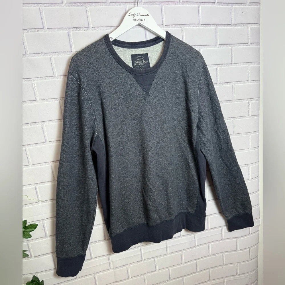 Vintage Eddie Bauer Fleece Crewneck Sweatshirt Gray Men's Size L